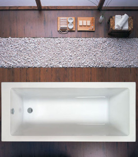 Vasca Da Bagno 180x80cm rettangolare in Acrilico solo guscio ''Aria''
