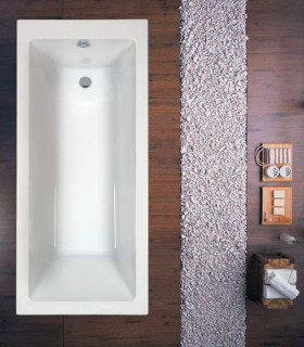 Vasca Da Bagno 130x70cm rettangolare in Acrilico solo guscio ''Aria''