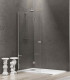 Box doccia a soffietto walk-in 80 cm in cristallo temperato 6 mm profilo CromoS7