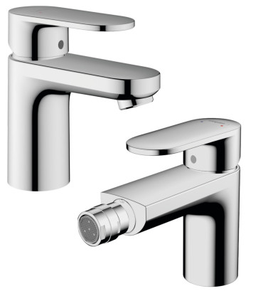 Coppia Miscelatori Lavabo E Bidet "Vernis Blend 70" Hansgrohe Cromo I Ap shop