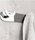 Appendino porta accappatoio bagno 4 ganci in Ottone Cromato ''HOOK-500-4''