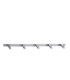 Appendino porta accappatoio bagno 5 ganci in Ottone Cromato, ''HOOK-004''