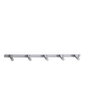 Appendino porta accappatoio bagno 5 ganci in Ottone Cromato, ''HOOK-004''