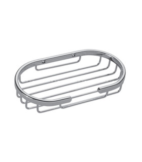 Porta spugna ovale in Ottone Cromato accessorio bagno''BB-207''