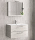 Mobile Bagno Sospeso 75cm Con Specchio Contenitore ''New Elsa'' Ice Oak I Karag I Ap shop