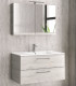 Mobile da bagno sospeso 90cm con specchio contenitore ''New Elsa'' ice oak