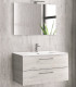 Mobile Bagno Sospeso 90cm Con Specchio Filo Lucido ''New Elsa'' Ice Oak I Karag I Ap shop