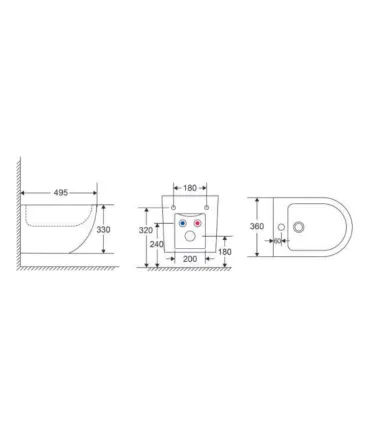 Bidet sospeso MILOS