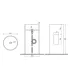 Lavabo bagno freestanding a colonna tondo bianco opaco da terra installazione centro stanza in solidsurface