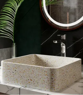 Lavabo d'appoggio IRA in terrazzo | Karag | AP Shop Online