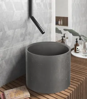 Lavabo da Appoggio CLEON cemento | Karag | AP Shop