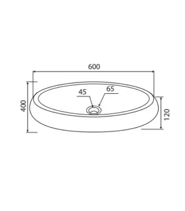 Lavabo d'appoggio DONAT SDOP in pietra | Karag | AP Shop