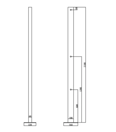 Colonna Doccia da esterno EOLOS | Karag | AP Shop