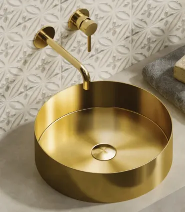 Lavabo d'appoggio in acciaio Inox VENUS| KARAG | AP shop