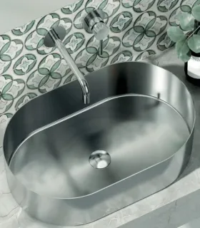 Lavabo d'appoggio in acciaio Inox JUPITER | KARAG | AP shop