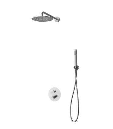 Set Doccia con Miscelatore Incasso a 2 Vie ''Joan Brass Pattern'' | KARAG | AP SHOP