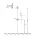 Set Doccia con Miscelatore Incasso a 2 Vie ''Joan Brass Pattern'' | KARAG | AP SHOP