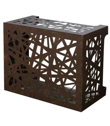 Copricondizionatore copertura per climatizzatore ARTIST Bronzo marrone Corten in alluminio L86 x P44 x H68 cm