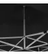 Gazebo richiudibile pieghevole 3 X 3 Nero ricoperto in PVC impermeabile