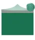 Telo laterale 3x2mt verde impermeabile per gazebo richiudibile 3x3mt