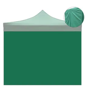 Telo laterale 3x2mt verde impermeabile per gazebo richiudibile 3x3mt