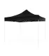 Telo laterale 3x2mt nero impermeabile con porta avvolgibile per gazebo richiudibile