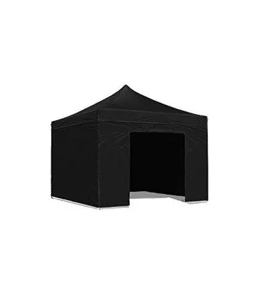 Telo laterale 3x2mt nero impermeabile di ricambio per gazebo richiudibile