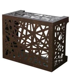 Copricondizionatore copertura per climatizzatore ARTIST Bronzo marrone Corten in alluminio L86 x P44 x H68 cm