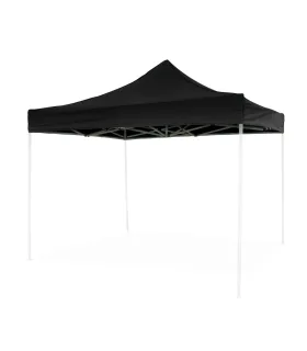 Telo laterale 3x2mt nero impermeabile con porta avvolgibile per gazebo richiudibile