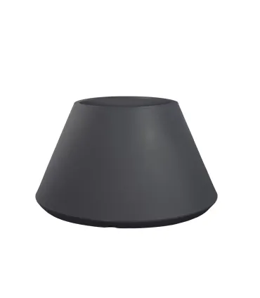 Vaso in resina da esterno interno per piante tondo conico design d.60x35h Stromboli Antracite