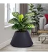 Vaso in resina da esterno interno per piante tondo conico design d.60x35h Stromboli Antracite