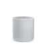 Vaso in resina da esterno interno per piante tondo cilindrico di design d.36x35h Modigliani Bianco