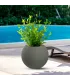 Vaso in resina da esterno interno per piante tondo a sfera di design d.40x33h Botticelli Verde