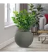 Vaso in resina da esterno interno per piante tondo a sfera di design d.40x33h Botticelli Verde