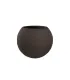 Vaso in resina da esterno interno per piante tondo a sfera di design d.40x33h Botticelli Marrone