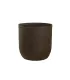 Vaso in resina da esterno interno per piante cilindro di design d.35x34h Raffaello Marrone