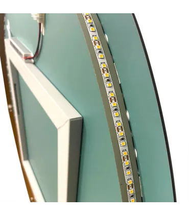 Specchio da bagno ovale retroilluminato reversibile OLIVIA LED 50x90 Made in Italy