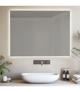 Specchio da bagno retroilluminato reversibile AURORA LED 70x90 Made in Italy