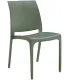 Sedia set 4 pz in resina impilabile made in Italy design per interno esterno SOFIA Verde Salvia