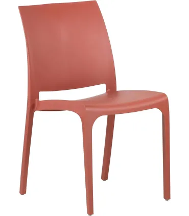 Sedia set 4 pz in resina impilabile made in Italy design per interno esterno SOFIA Rossa