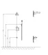 Set Doccia con Miscelatore Incasso a 3 Vie "Delos Cromo" I KARAG I Ap Shop
