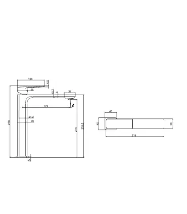 Miscelatore Lavabo Alto "Delos Cromo" I KARAG I Ap Shop