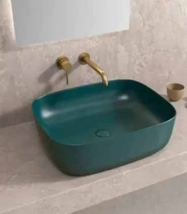 Lavabo Verde Opaco da appoggio