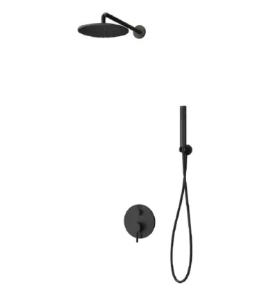Set Doccia con Miscelatore Incasso A 2 Vie "Artemis Nero" I KARAG I Ap Shop