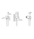 Doccetta Shut-Off "Artemis Oro Spazzolato" I KARAG I Ap shop