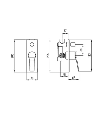 Miscelatore Incasso Doccia Con Deviatore A 2 Vie "Andare" diverse Finiture I KARAG I Ap shop