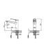 Miscelatore Lavabo "Andare Nero-Rose Gold" I KARAG I Ap shop