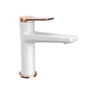 Miscelatore Lavabo "Andare Bianco- Rose Gold" I KARAG I Ap shop