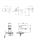 Coppia Miscelatori Lavabo Parete scheda tecnica + Miscelatore Bidet scheda tecnica