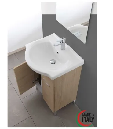 Mobile Bagno a Terra "Stella" 55cm in Nobilitato Melaminico Rovere I Ap shop